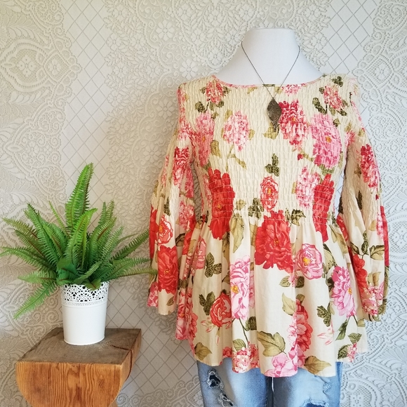 Anthropologie Jane & Delancey Floral Top - Picture 4 of 11